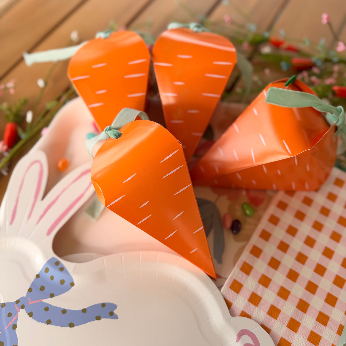 Carrot treat boxes styled in lifestyle photo
