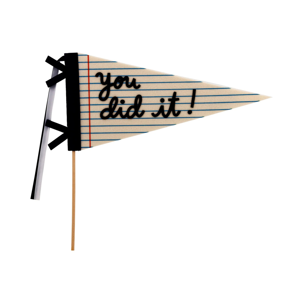 You Did It Felt Pennant | Graduation Flag, Graduation Party, Graduation Centerpiece, Grad Party Decor, Graduation Photo Prop