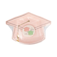 Pink and Green Grad Cap Plates, 8ct | Graduation Paper Plates, Grad Party Decor, Graduation Decor, Kids Graduation, Preschool Graduation