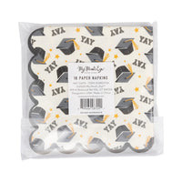 Yay Graduation Cap Pattern Paper Napkin, 18ct | Graduation Party | Graduation Napkins | Grad Party Decor | Graduation Decor | Grad Napkins