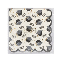 Yay Graduation Cap Pattern Paper Napkin, 18ct | Graduation Party | Graduation Napkins | Grad Party Decor | Graduation Decor | Grad Napkins