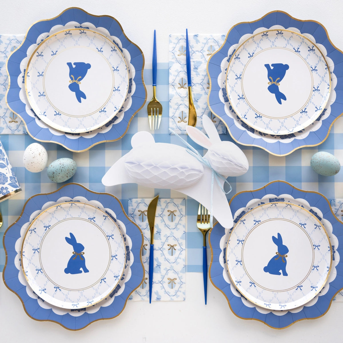 Blue Easter Dinner Napkins
