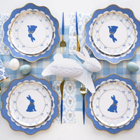 Blue Easter Dinner Napkins