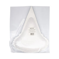 Back view of Witch Hat Halloween plates package showing quantity label on white plates.