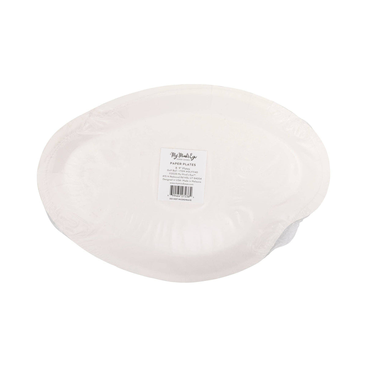 golf paper plates in packaging