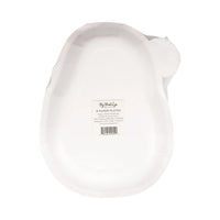 Back of the packaged holiday appetizer plates showing the size and product information.