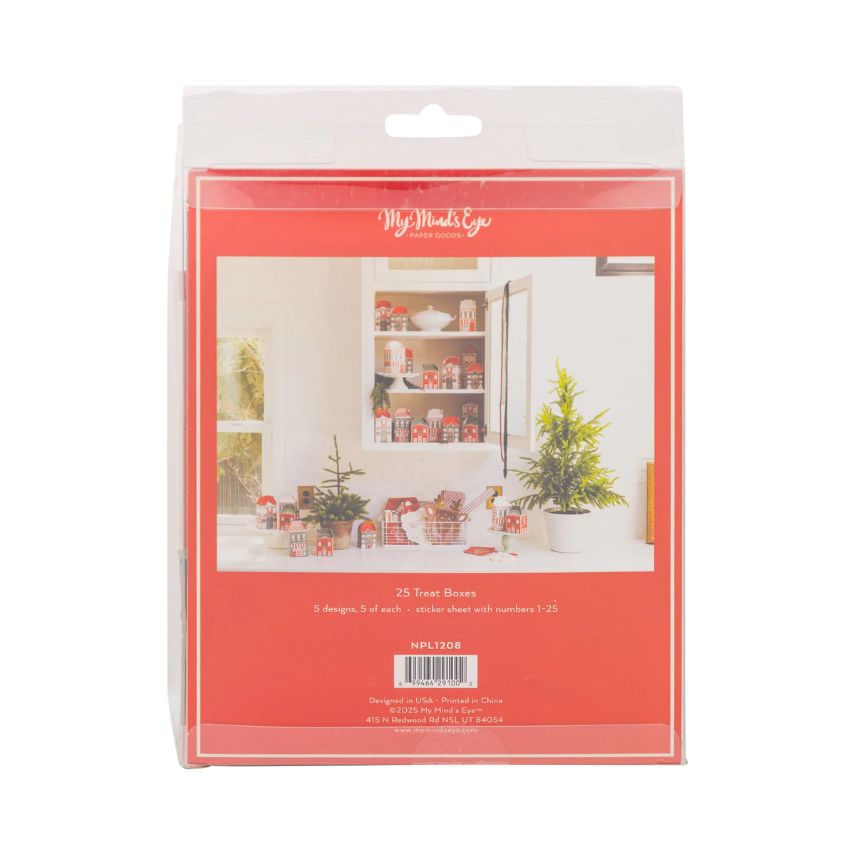 Back of the packaging showing a lifestyle shot and product details for the holiday gift boxes.