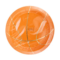 Front packaged basketball paper plates—8ct.