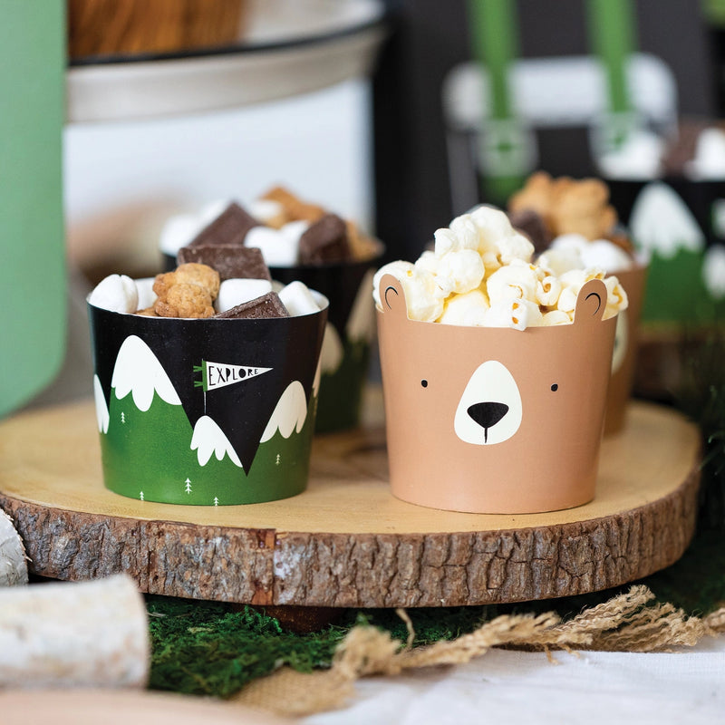Adventure Bear Paper Food Cups