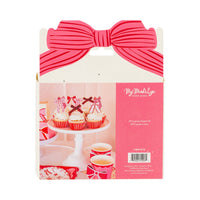 Bow Cupcake Kit back packaging showing included contents