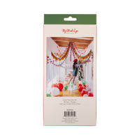 Back of the Christmas paper chain kit packaging showing product details and barcode