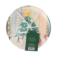 City Sidewalks bamboo plate in packaging with header card and barcode
