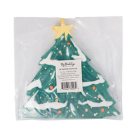 Back of the City Tree napkins packaging showing product details and barcode
