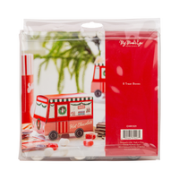 Back of the hot cocoa truck treat boxes packaging.