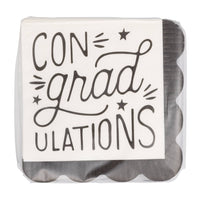 Packaged ConGRADulations graduation cocktail napkins for graduation party table decor