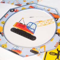 construction plates featuring crane