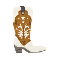 Cowboy boot guest napkin, 5 x 7 inches—set of 24.