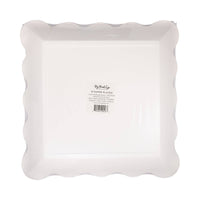 Back of cream scalloped plate pack showing barcode and 8-count label