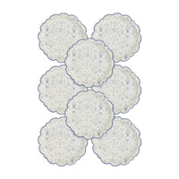 Pembroke Floral Paper Plate 10", Set of 8  Tea Party Decor, Garden Party Tableware, Tea Time Party Plates, Floral Paper Plates, Mother's Day