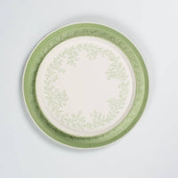 Floral Elegance Sage Dessert Plates