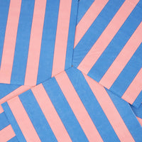 Pink & Blue Striped Paper Lunch Napkins