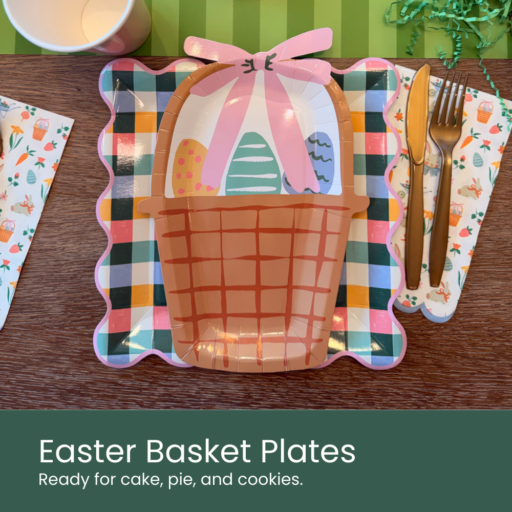 Easter Basket Plates - Moment & Co's Easter Box