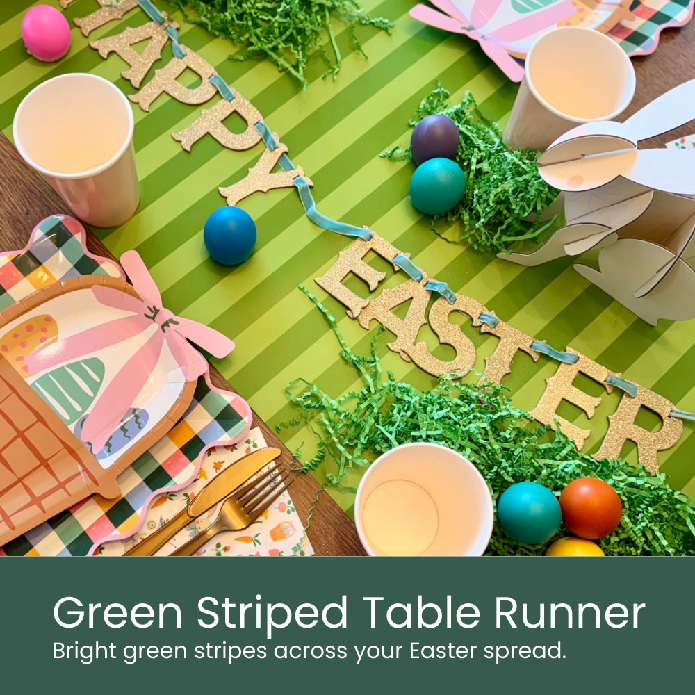 Green Table Runner - Moment & Co's Easter Box