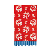 Red and Blue Floral Paper Dinner Napkins