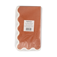Back of the fall napkin packaging with product label and barcode.