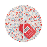 Back of berry vine bamboo plate with red product tag showing eco-friendly, dishwasher safe, and food safe icons