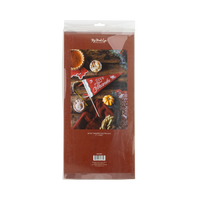 Back of the felt pennant packaging showing the product label and pennant pieces.
