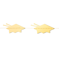 Gold foil graduation hat garland decoration
