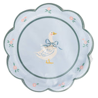 Packaged goose dessert plates showing front design