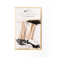 Package of graduation cupcake toppers by Bonjour Fête
