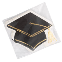 Packaged graduation hat shaped paper napkins set of 18 for graduation party decorations