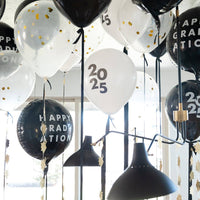Graduation party balloons with Happy Graduation balloon

