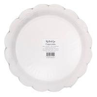 Graduation Well Wishes plate set in packaging back view