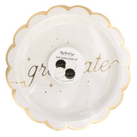 Graduation Well Wishes plate set in packaging