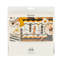 Halloween-themed party crackers packaging with decorative elements.