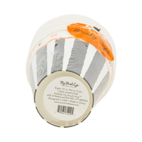 Packaging of My Mind's Eye party cups with an orange tag.