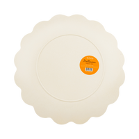 Back of the bamboo tray showing the plain reverse side and product label.
