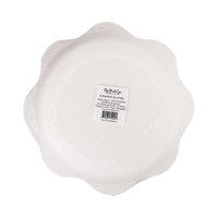Back of the Happy Holidays salad plates packaging showing product details and barcode
