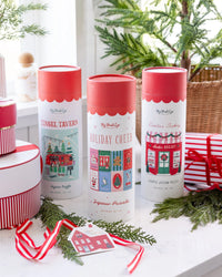 Holiday Cheer jigsaw puzzle packaging showing the 500 piece count and finished size