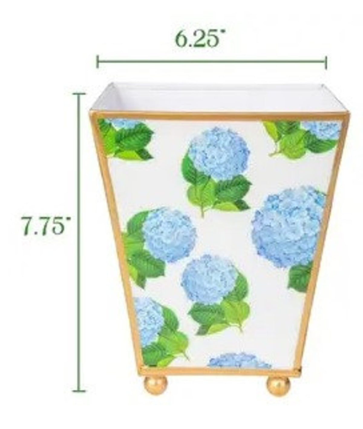 Make a statement with our Enameled Square Cachepot Planter, a playful yet practical table centerpiece. Decked out in a vibrant palette and a fruity motif of pineapples, limes, and oranges, this cachepot is trimmed in gold for that extra sparkle. Whether you're looking to brighten up your office desk, kitchen counter, or dining table, it offers a splash of spring and summer all year round. Versatile and visually stunning, it’s the centerpiece that brings your tablescape ideas to life.
