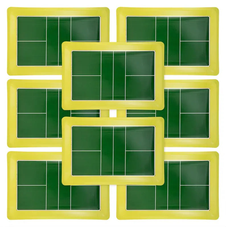 Serve in style with our pickleball court paper plates, the perfect addition to your pickleball party decorations!