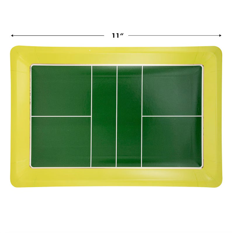 Pickleball Court Plates, Set of 8