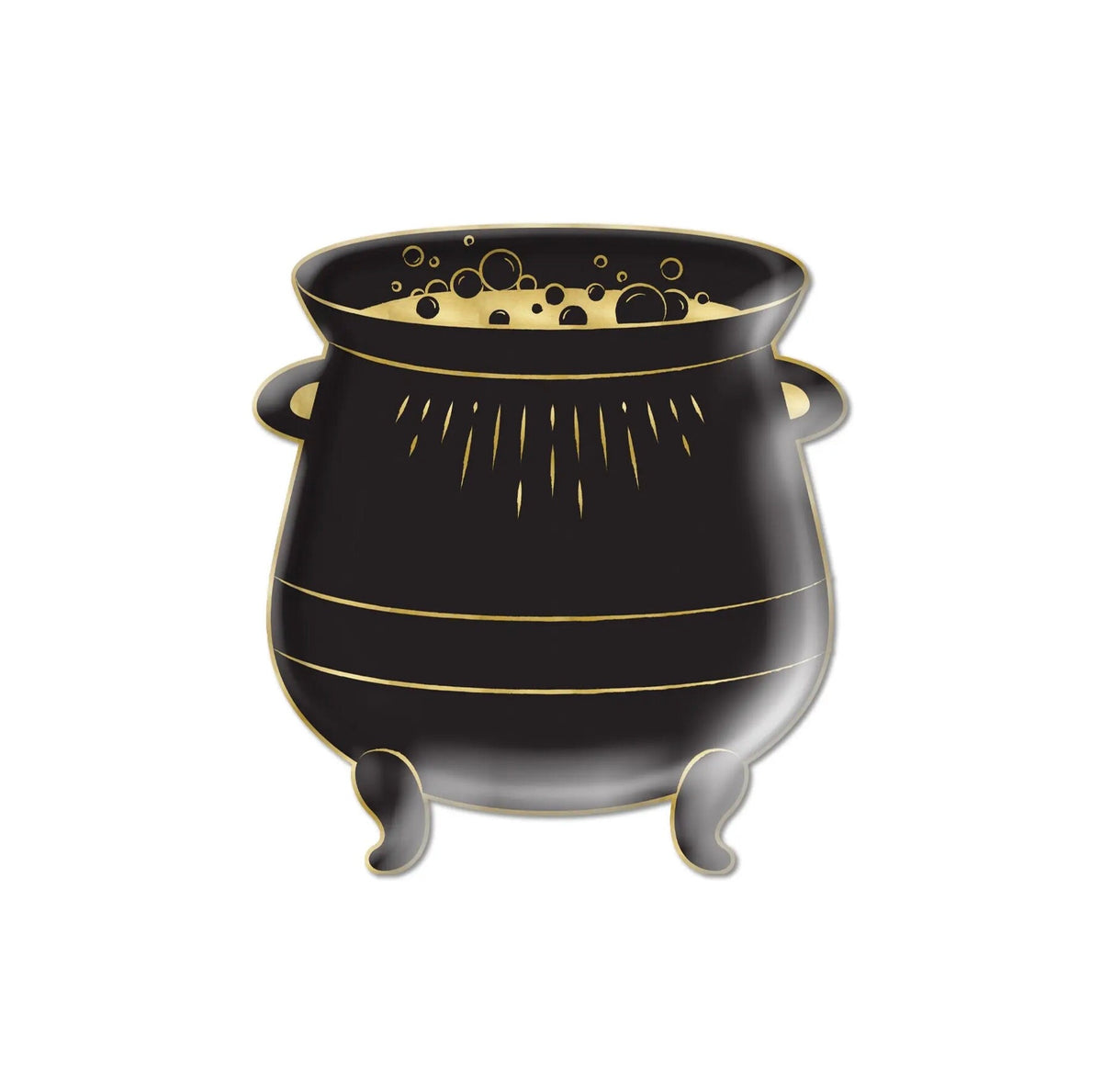 Halloween Paper Plates - Cauldron Shaped Witchy Paper Plates