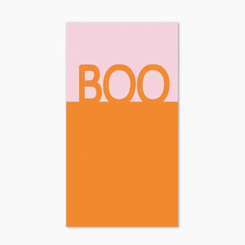 Pink and Orange Halloween Napkins - Halloween Paper Napkin Set