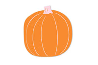 Orange pumpkin-shaped halloween paper cocktail napkins