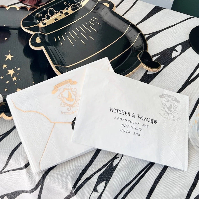 Halloween Napkins - Witches Correspondence Halloween Paper Napkins